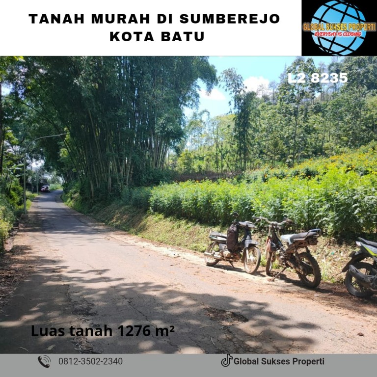 Tanah super murah view bagus di sumberejo kota 