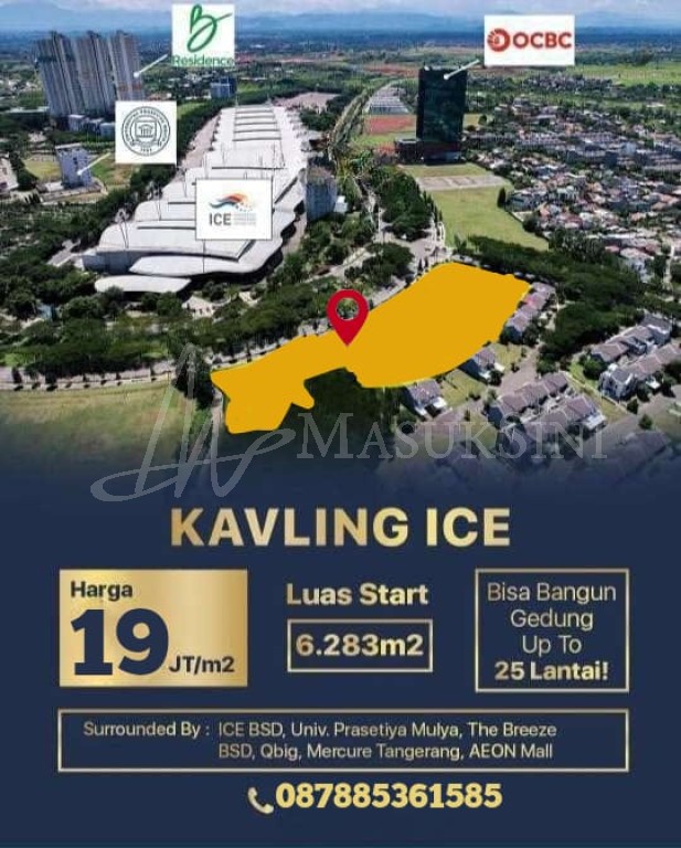 Dijual Kavling Commercial BSD City, Kavling ICE 