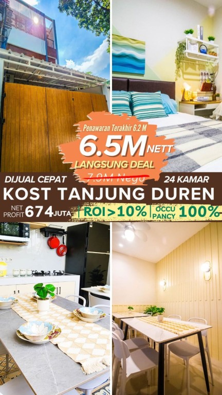 Dijual Rumah Kost di Jl. Lontar Raya, Tanjung 