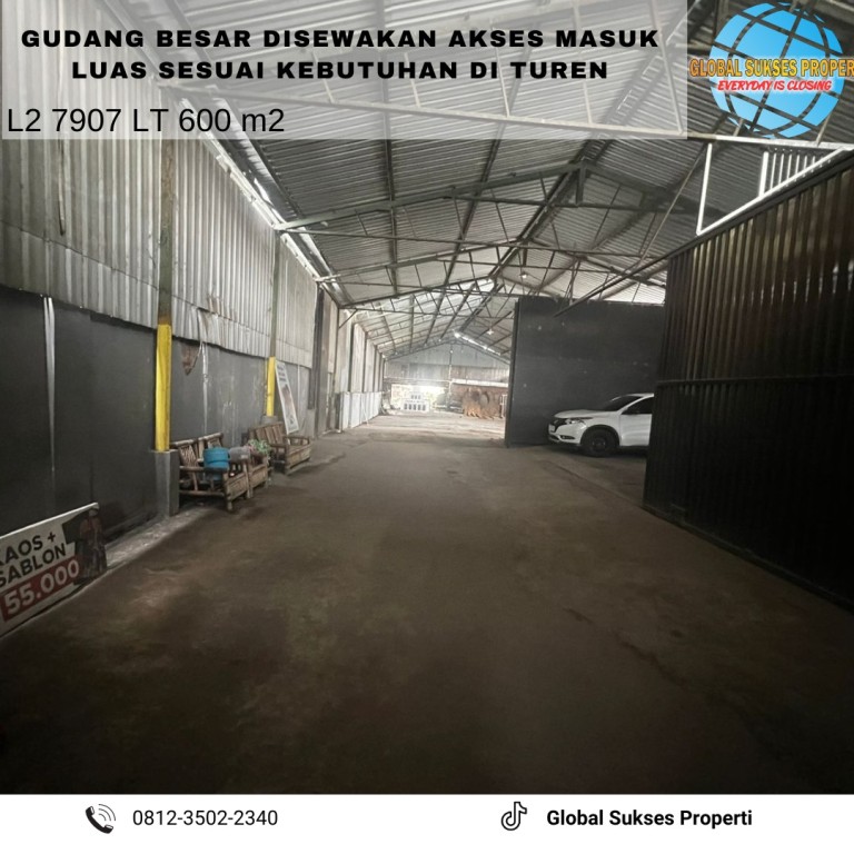 Disewakan gudang besar di talok turen malang 