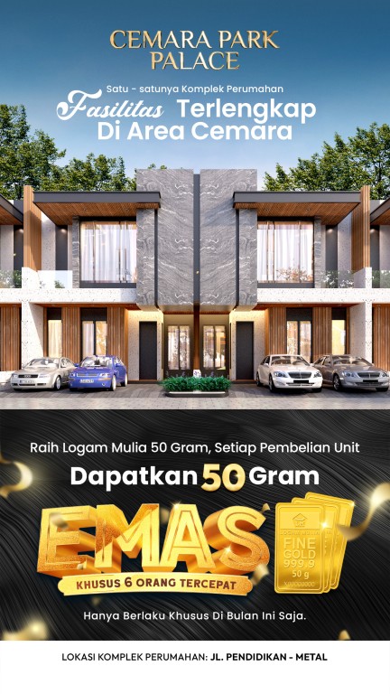 Jual Villa Mewah di Komplek Cemara Park Palace 