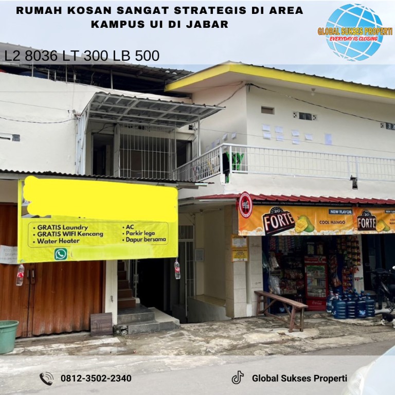 Kost Area Super Strategis Depan Kampu UI Akses 