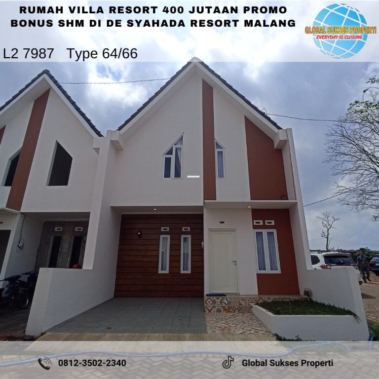 Promo rumah villa estetik murah di de syahada 