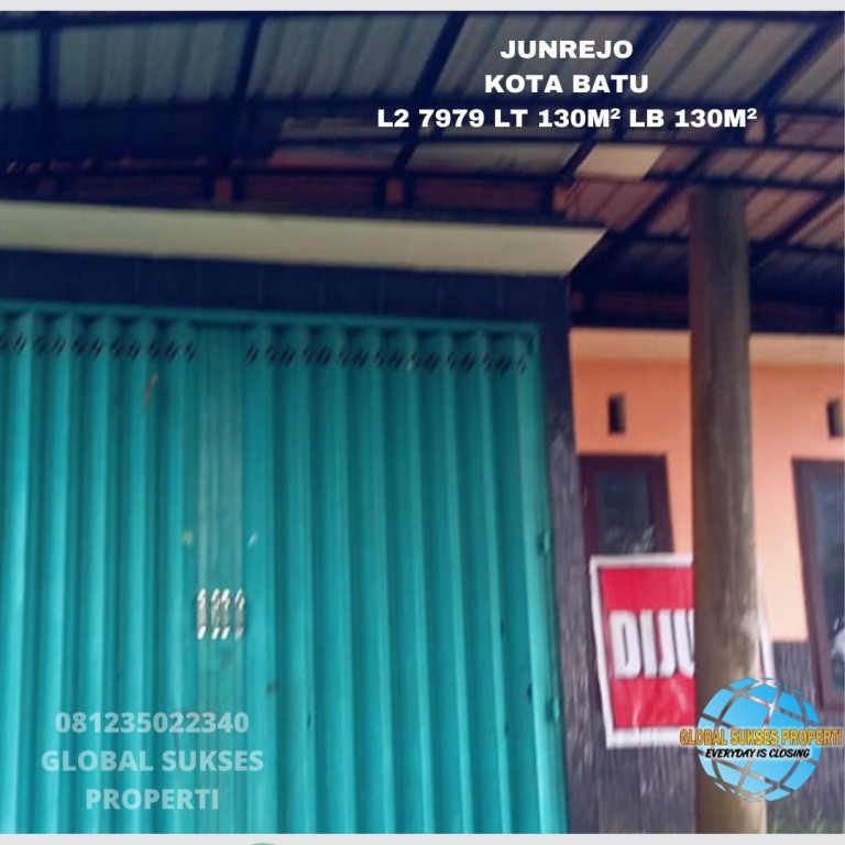 RUKO BAGUS HARGA BAIK SETRATEGIS DI JUNREJO KOTA 