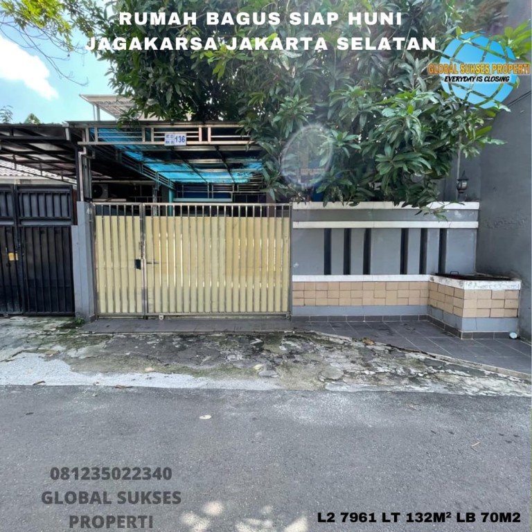 RUMAH BAGUS HARGA ISTIMEWA DI JAGAKARSA JAKARTA 