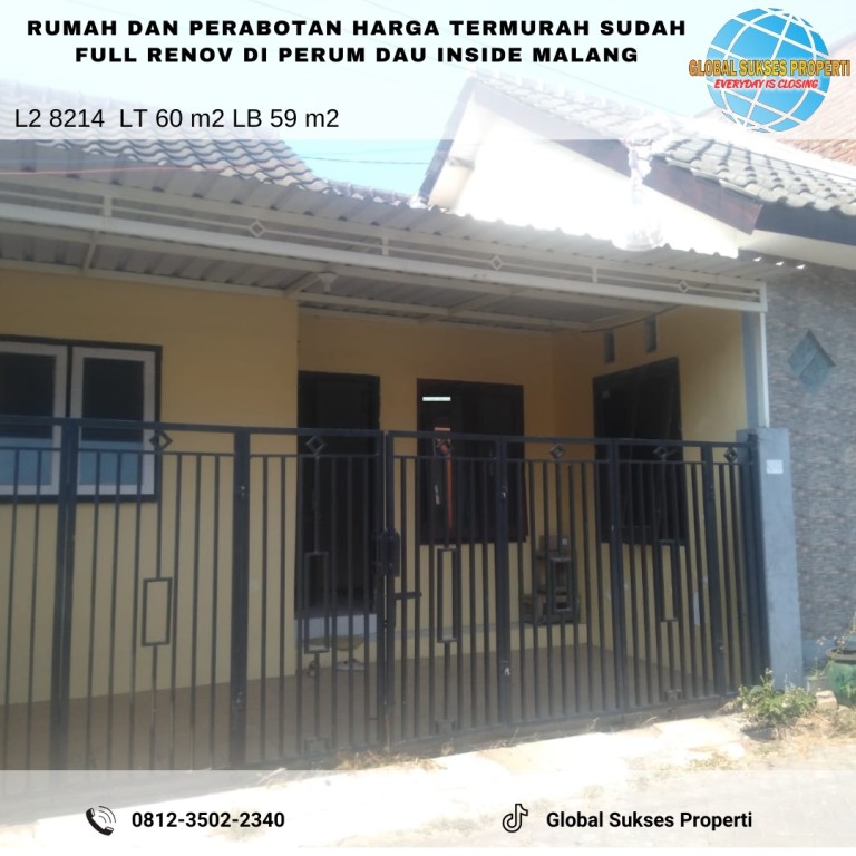 RUMAH BAGUS MINIMALIS HARGA BAIK DI DAU KABUPATEN 