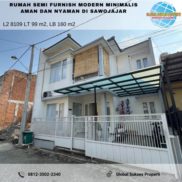 RUMAH BAGUS SEMI FURNISHED HARGA BAGUS DI 