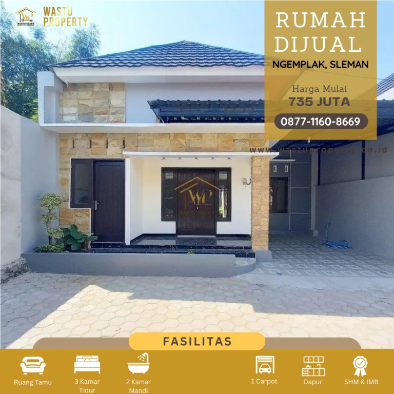 RUMAH CANTIK, DALAM MINI CLUSTER DI UTARA 