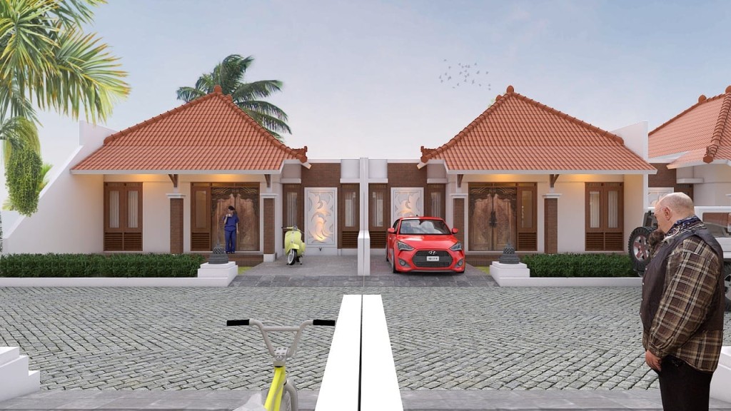 RUMAH ETNIK MODERN DI MAGELANG DEKAT CANDI 