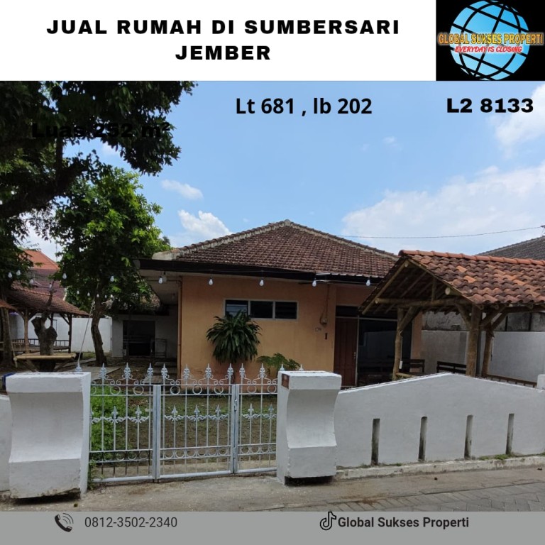 RUMAH KLASIK HARGA ISTIMEWA DI SUMBERSARI 