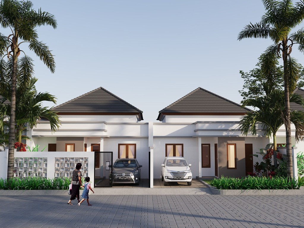 RUMAH MODERN MINIMALIS DI BENOA DEKAT PANTAI 