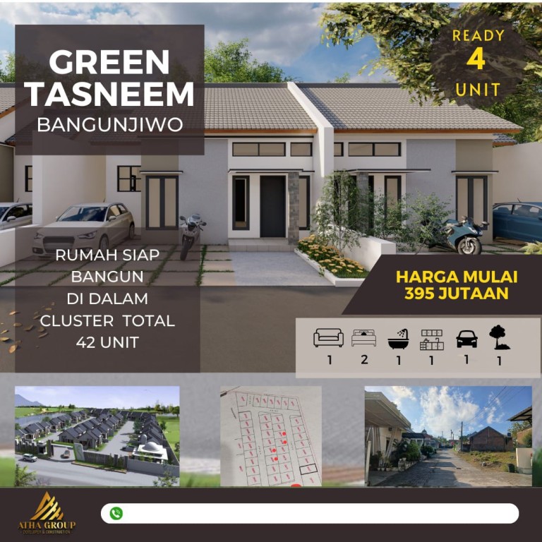 RUMAH MURAH DALAM CLUSTER 42 UNIT DI KASIHAN 