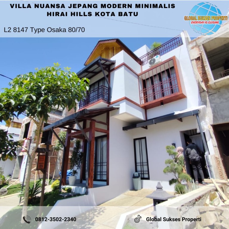 RUMAH VILA BERDESAIN JAPAN HARGA ISTIMEWA DI KOTA 