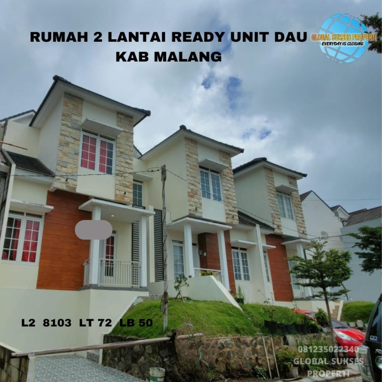 Ready Rumah 2 Lantai Siap Huni di Dau Malang 