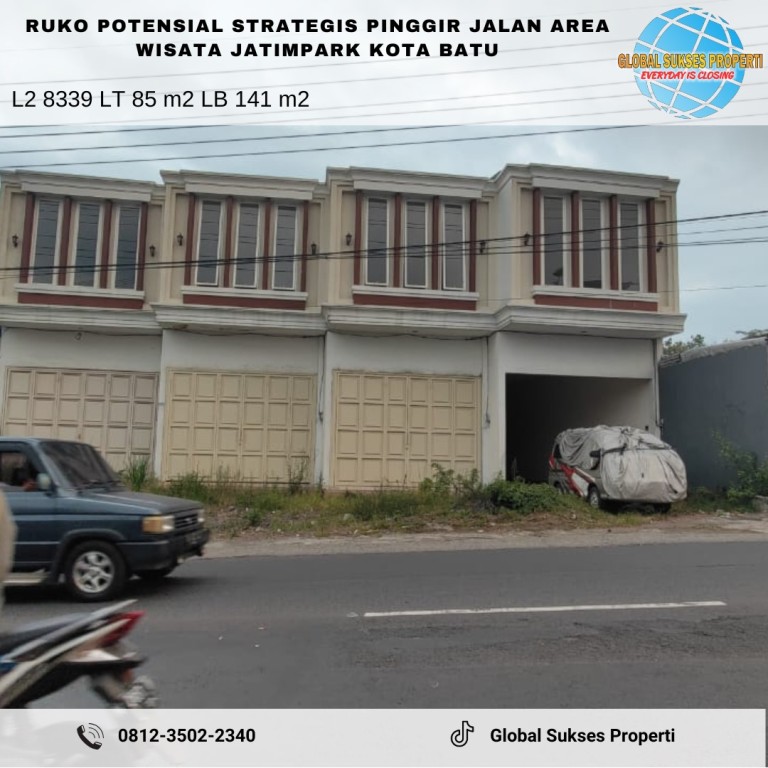 Ruko Murah Baru Strategis Tepi Jalan Utama 