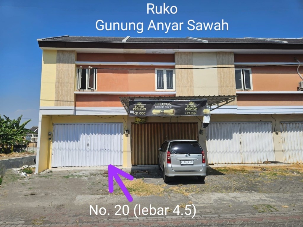 Ruko Murah di Surabaya jalan Gunung Anyar Sawah 