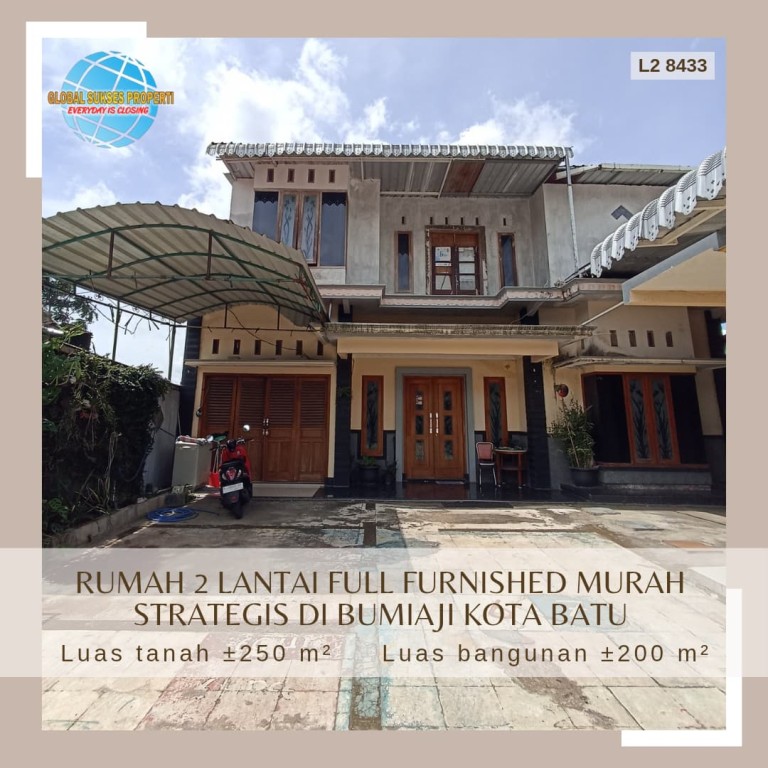 Rumah 2 Lantai Full Furnished Luas Strategis 