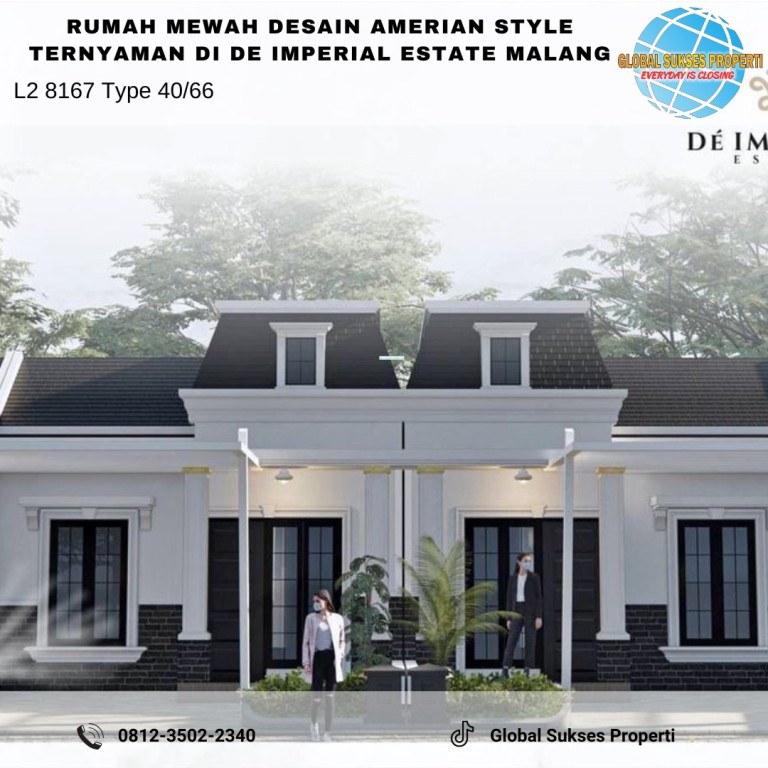 Rumah American Style 400 Jutaan Desain Mewah De 