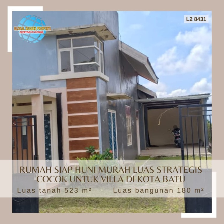 Rumah Bagus Rapi Taman Depan Luas Harga Termurah 