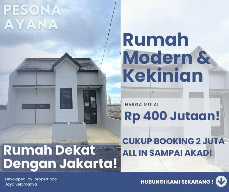 Rumah Baru Di Pesona Ayana Beli Rumah Tanpa Dp 