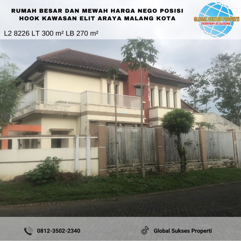 Rumah Mewah Nego Posisi Hook Kawasan Elit Di 