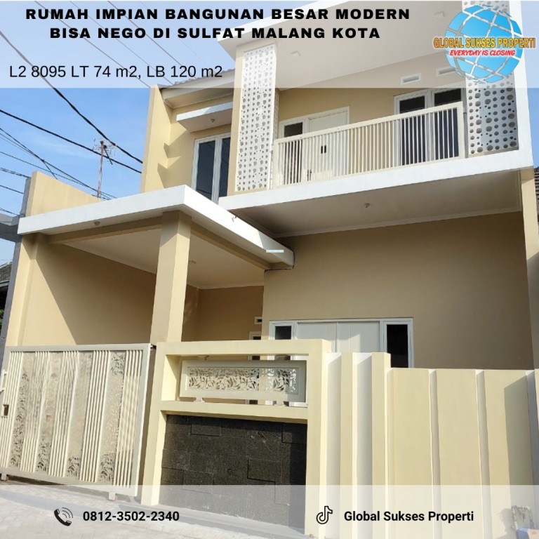 Rumah Murah Besar Luas Modern di Blimbing Malang 