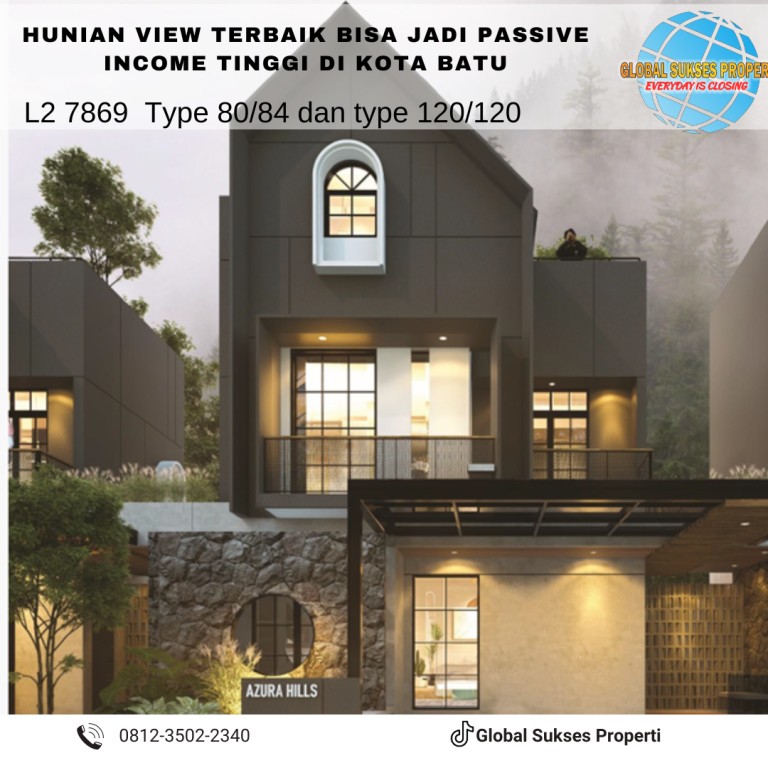 Rumah Nyaman Modern Hanya di Azura Hills Kota Batu 