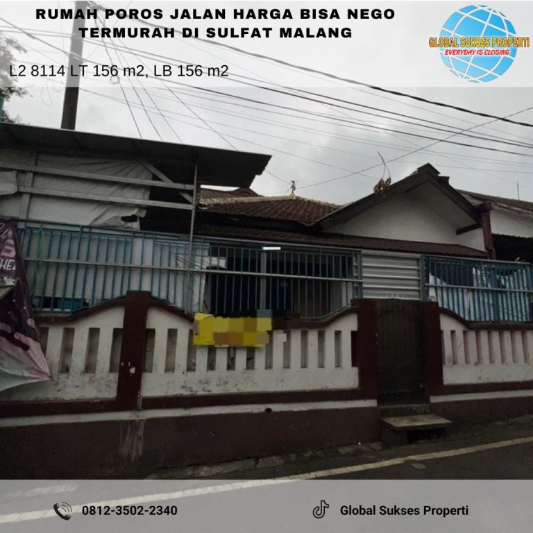 Rumah Poros Jalan Murah Strategis di Blimbing 