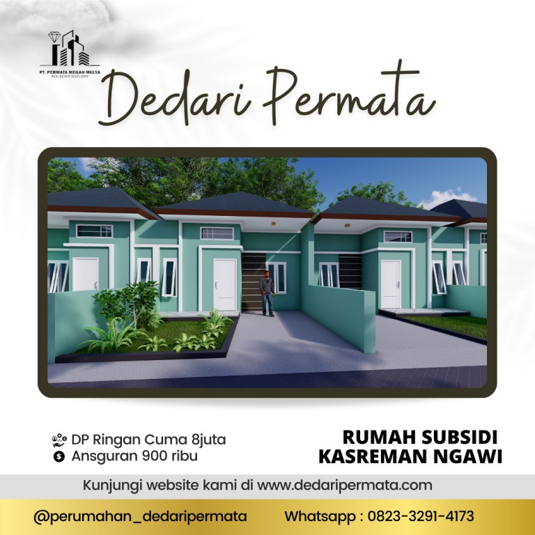 Rumah Subsidi Desain Elegan di Ngawi, Miliki 