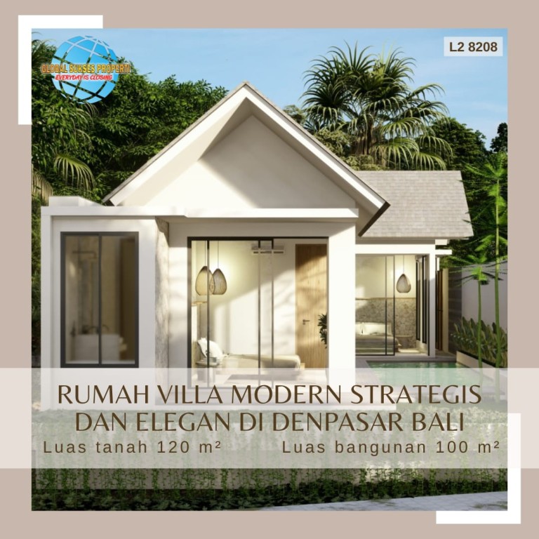 Rumah Vila Full Furnish Modern Minimalis View 