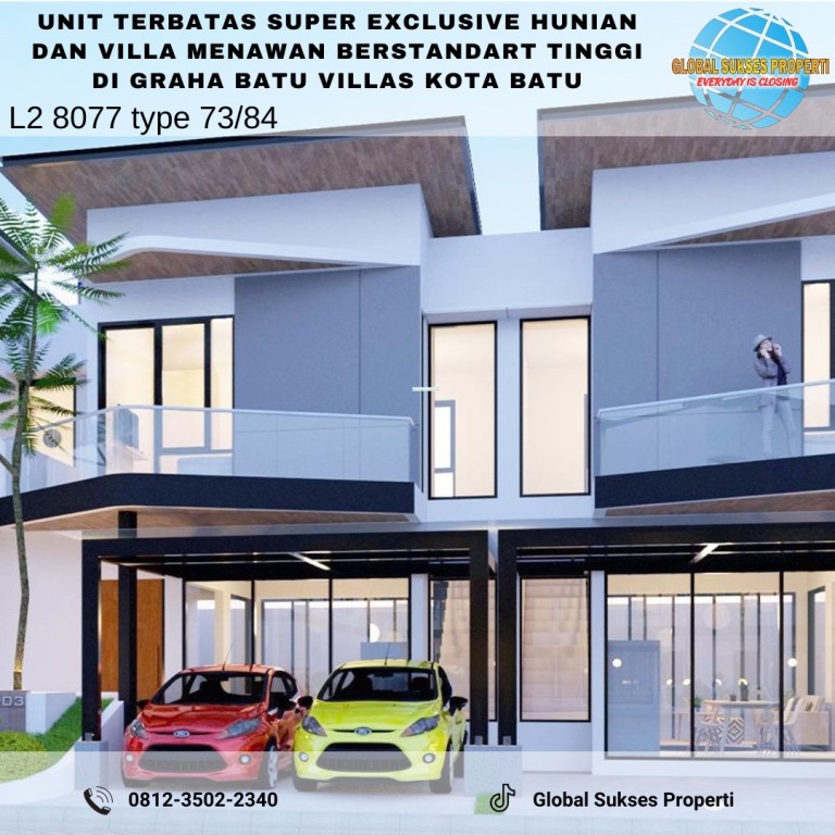 Rumah Villa Exclusive dengan Design Menawan di 