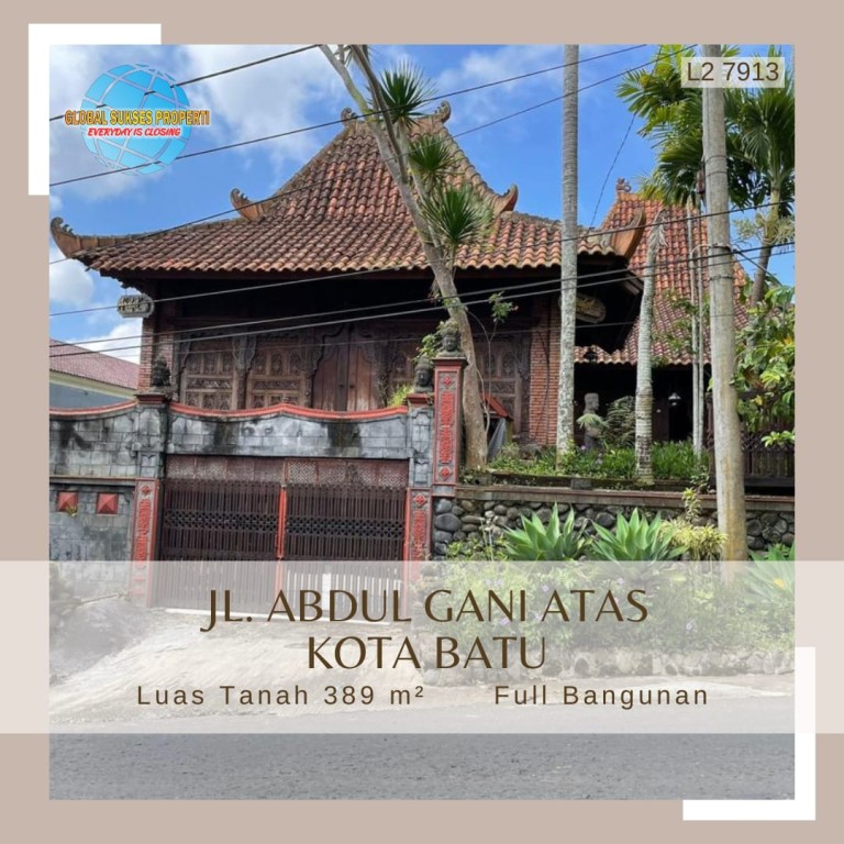 Rumah Villa Joglo Vintage Klasik Modern Strategis 