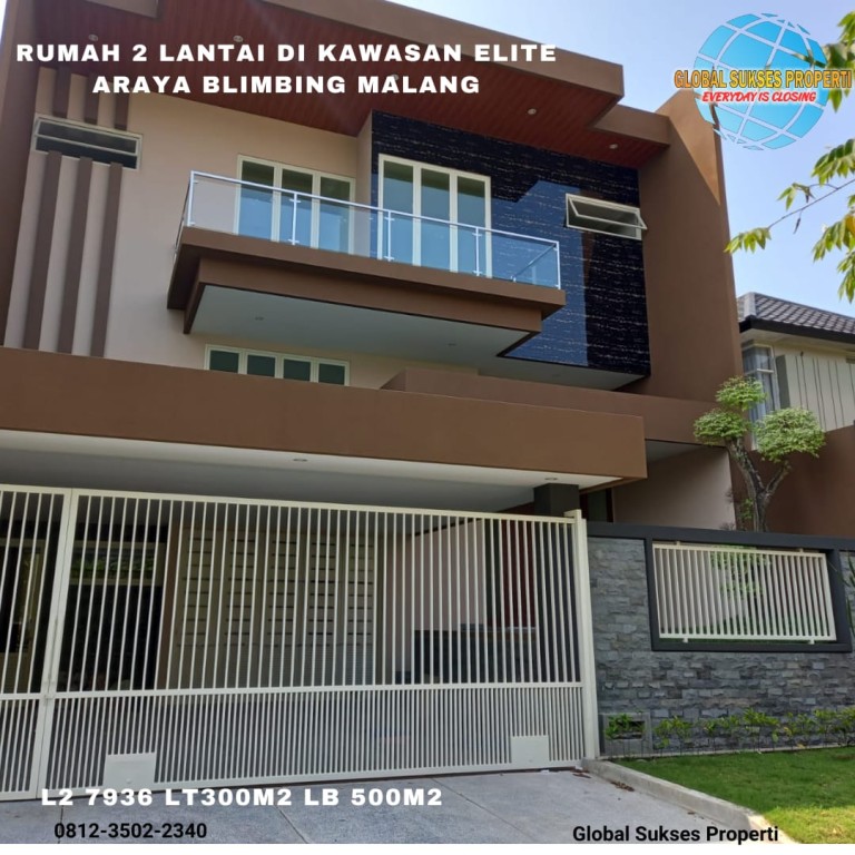 Rumah besar dan modern di araya Kota Malang 