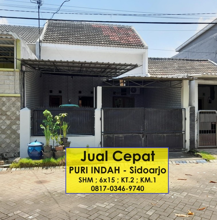 Rumah di Sidoarjo Perumahan Puri Indah Belakang 