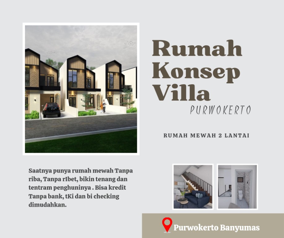 Rumah konsep villa 