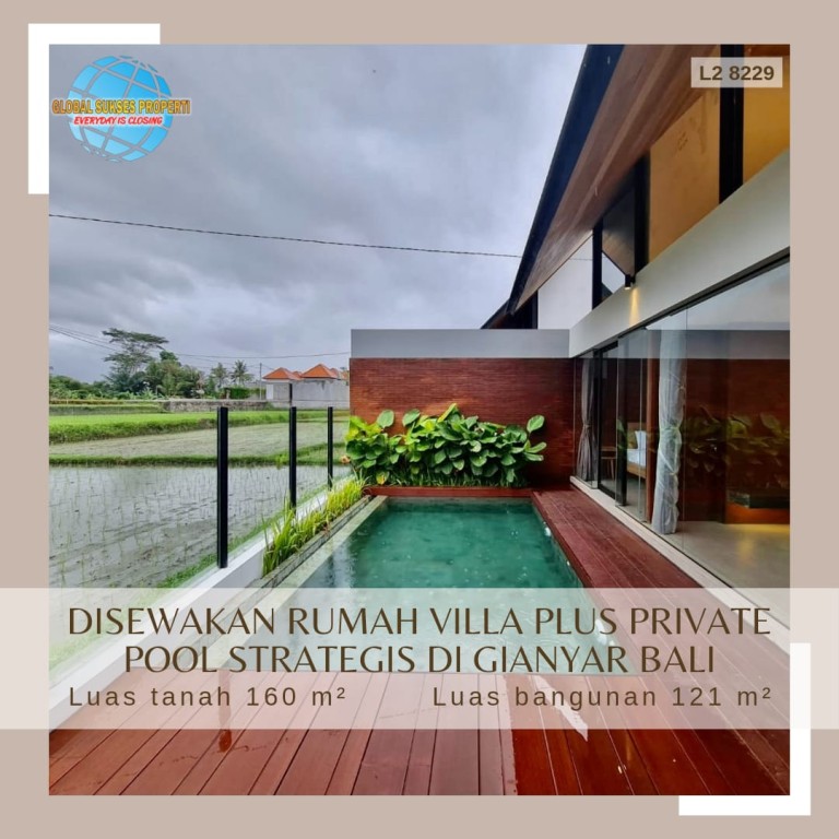 Rumah mewah disewakan plus private pool di 