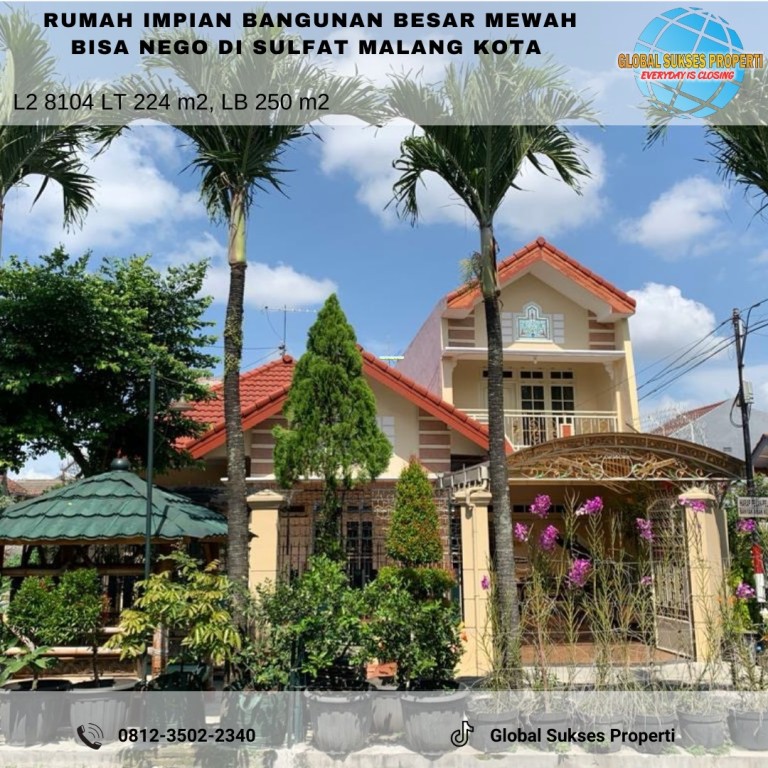 Rumah mewah elegang di sulfat kota malang 