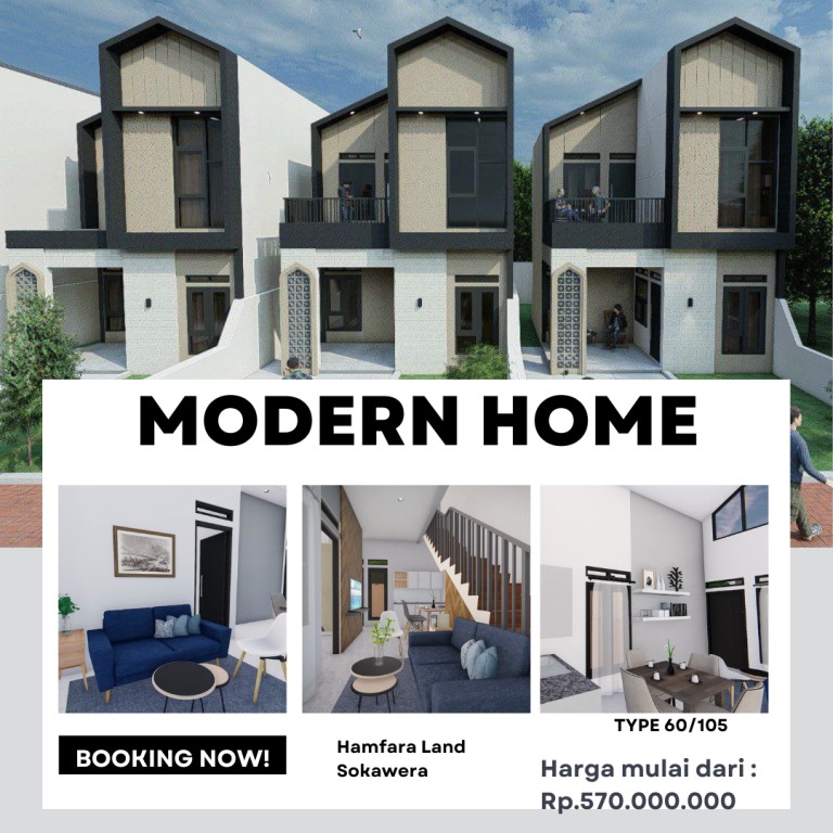 Rumah modern 2 Lantai 