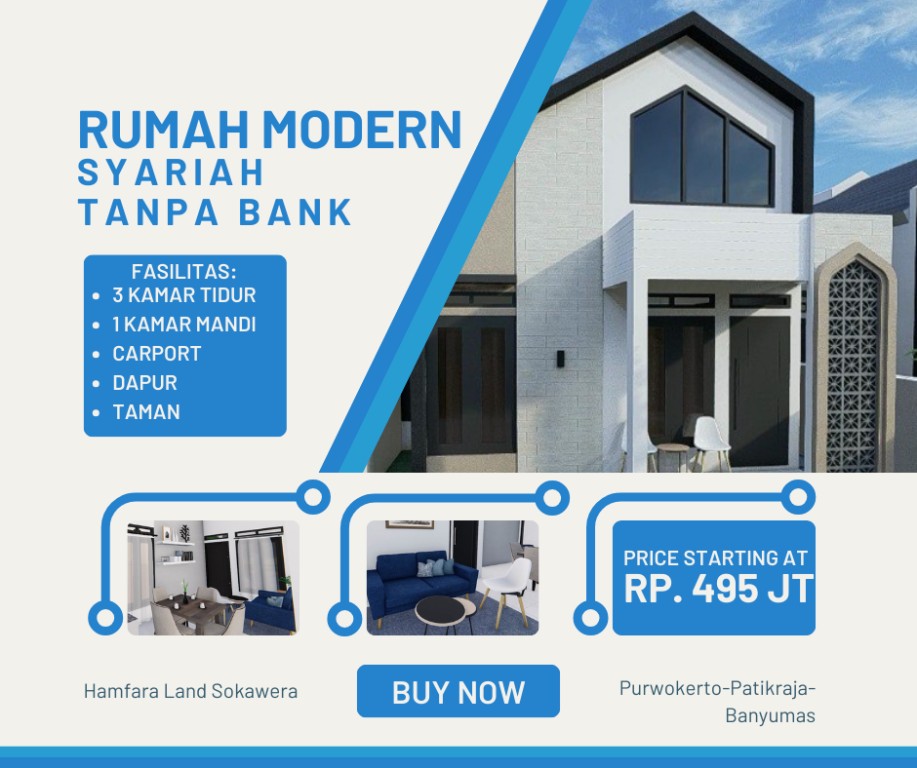 Rumah modern syariah tanpa bank 