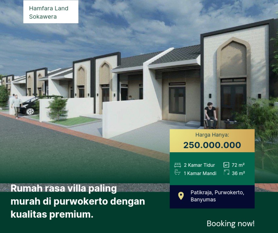 Rumah rasa villa paling murah di purwokerto 