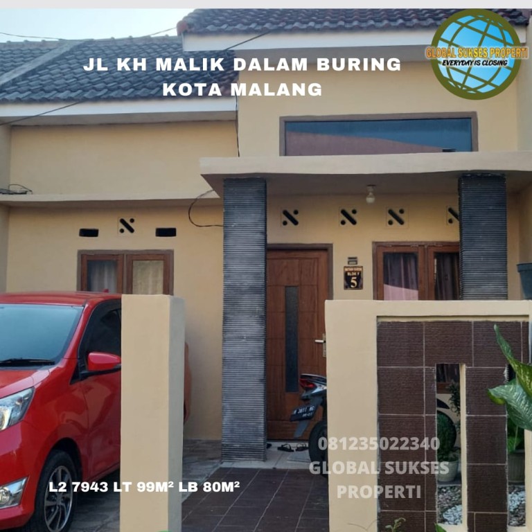 Rumah siap huni desain classic di buring Malang 