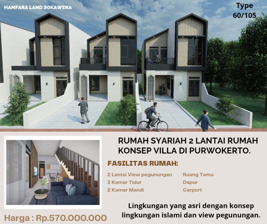 Rumah syariah 2 Lantai 