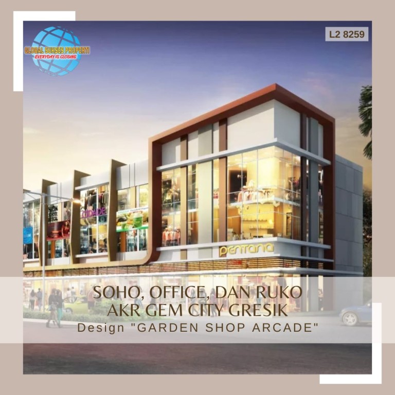 Soho Ruko dan Office Strategis di AKR GEM CITY 