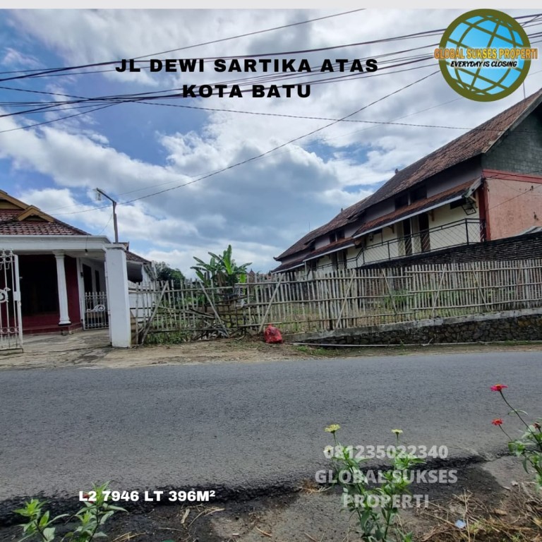 TANAH LETAK SETRATEGIS DI TEMAS KOTA BATU. 