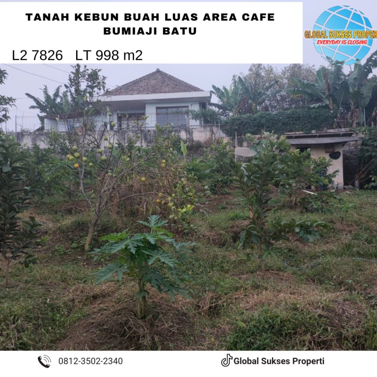 Tanah Kebun Buah Subur Berada di Poros Jalan 