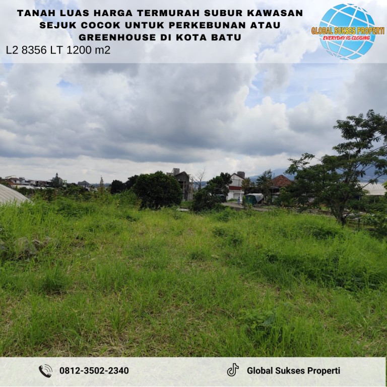 Tanah Luas Subur Bagus Utk Kebun Atau Greenhouse 