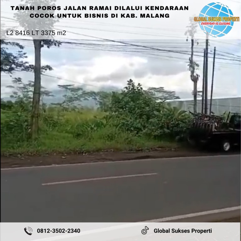 Tanah Poros Jalan Raya Murah Strategis di Area 