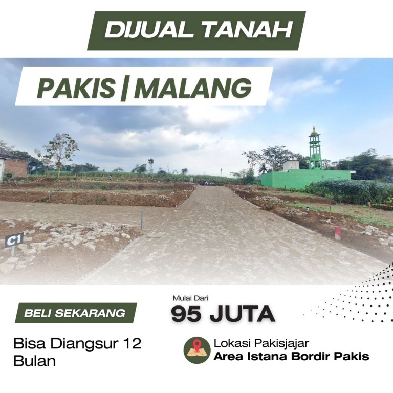 Tanah SHM di Pakis Malang Jawa Timur 