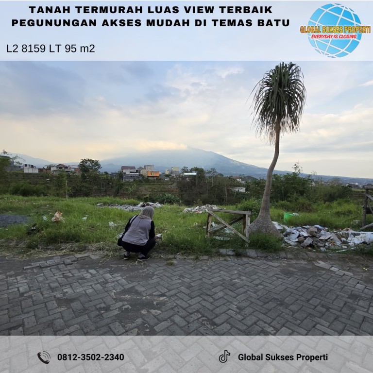 Tanah Termurah Luas View Gunung Dan Citylight 