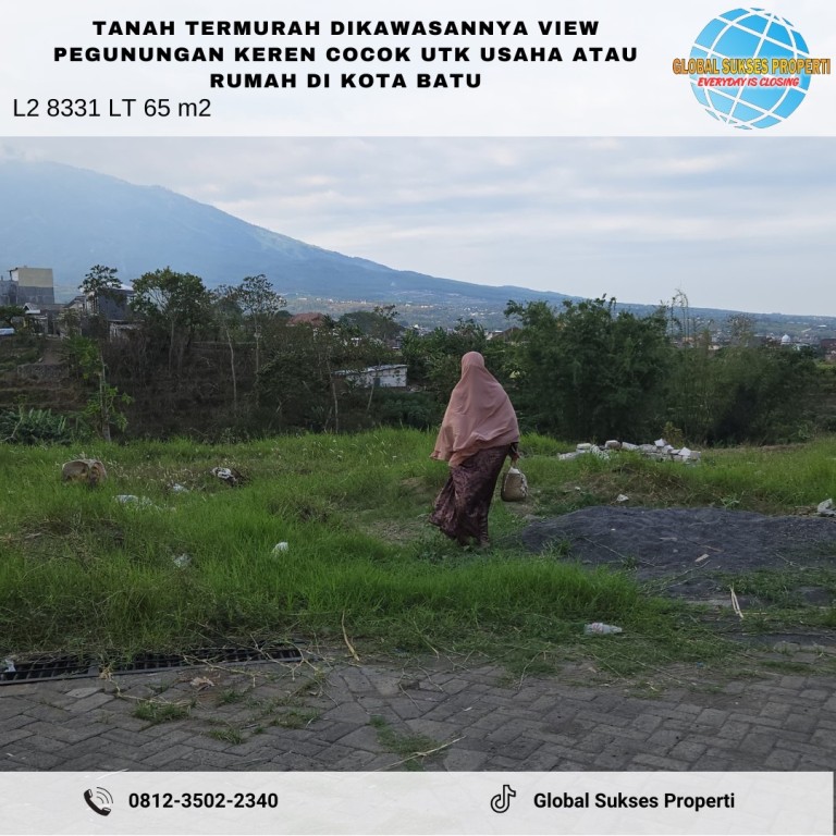 Tanah Termurah Luas View Pegunungan dan Citylight 